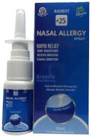 Radient #25 Nasal Allergy Spray Liquid Sugar Free