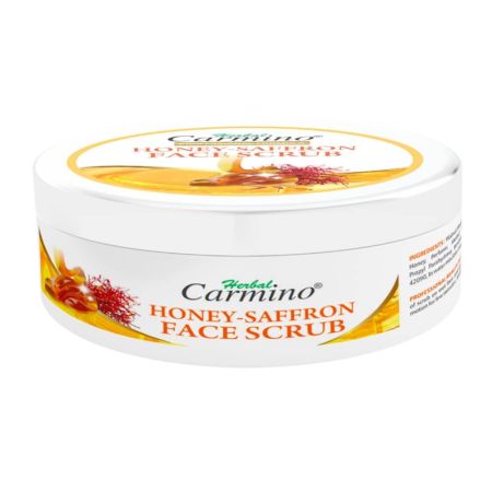 HONEY SAFFRON FACE SCRUB (herbal carmino)